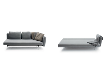 SAKÉ - Leather sofa bed by B&B Italia - view 2